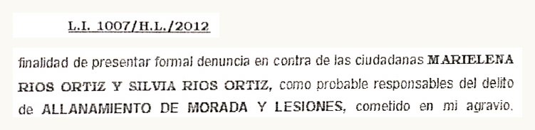 Fragmento del legajo 1007/H.L./2012